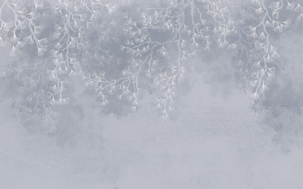 White flowers on a gray background White flowers on a gray background