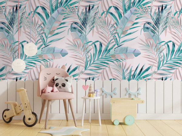 Pattern of leaves on a pink background u79671pir1m 600x450 - Pattern of leaves on a pink background - tegory