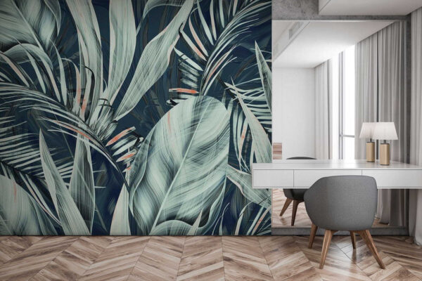 Tropical foliage in serene colors u79675pib2 600x400 - Tropical foliage in serene colors - tegory