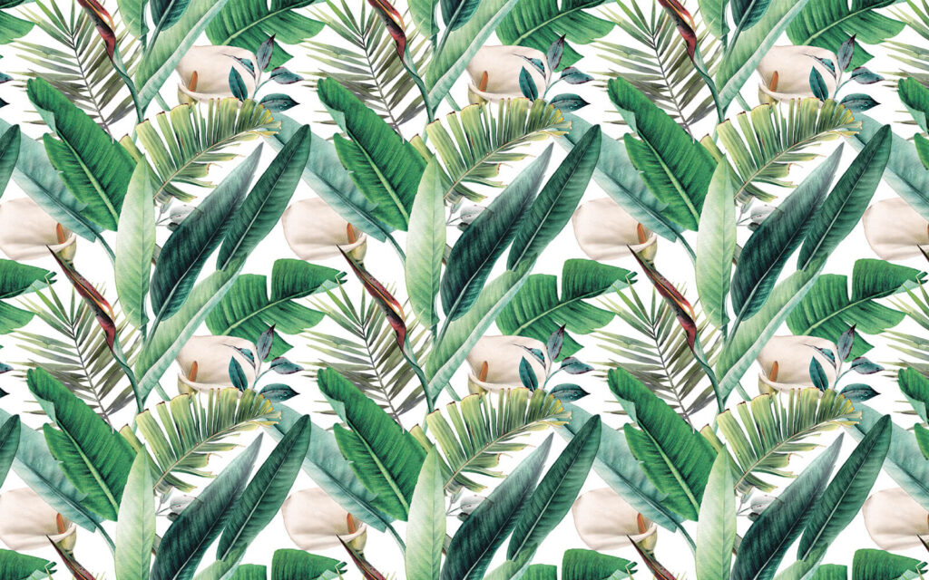 Pattern of green leaves and flowers u79683p 1024x640 - Pattern of green leaves and flowers - tegory