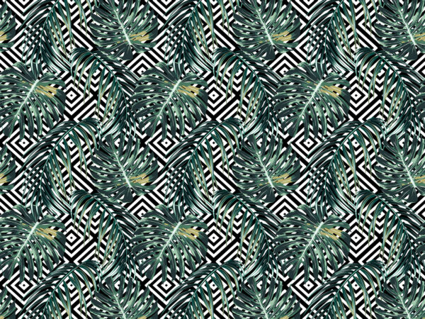 Pattern of leaves on a black and white background u79688p 600x450 - Pattern of leaves on a black and white background - tegory