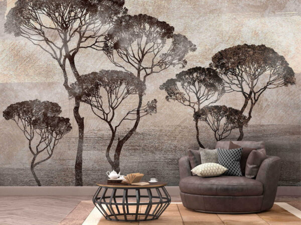 Group of trees in a field Group of trees in a field