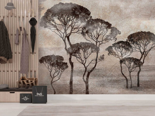 Group of trees in a field Group of trees in a field