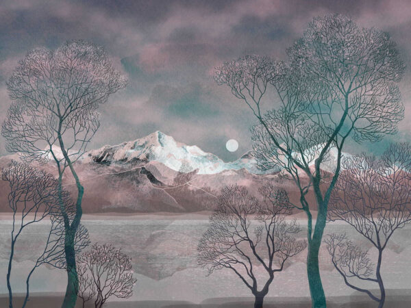 Landscape with trees and mountains u80027p 600x450 - Landscape with trees and mountains - tegory