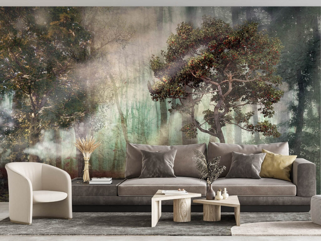 Foggy forest with trees and fog u80281pig2 1024x768 - Foggy forest with trees and fog - tegory