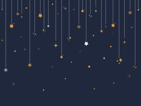 Stars and snowflakes from strings Stars and snowflakes from strings