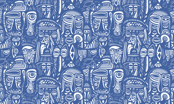 Blue and white pattern of faces u98723p 600x360 - Blue and white pattern of faces - tegory