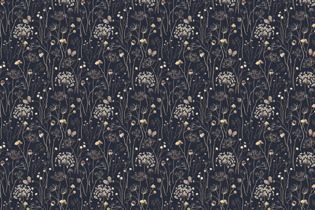 Pattern of flowers on a black background u98626p 1024x683 - Pattern of flowers on a black background - tegory