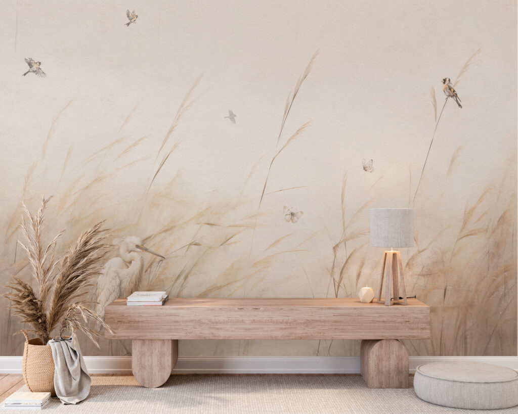 A bird in a field of grass