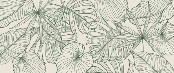 Elegant green foliage pattern design Elegant green foliage pattern design
