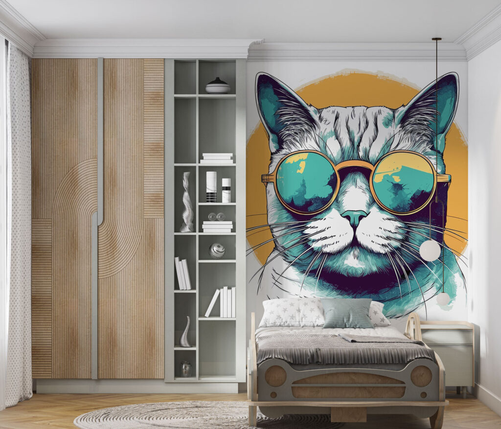 A cat wearing sunglasses