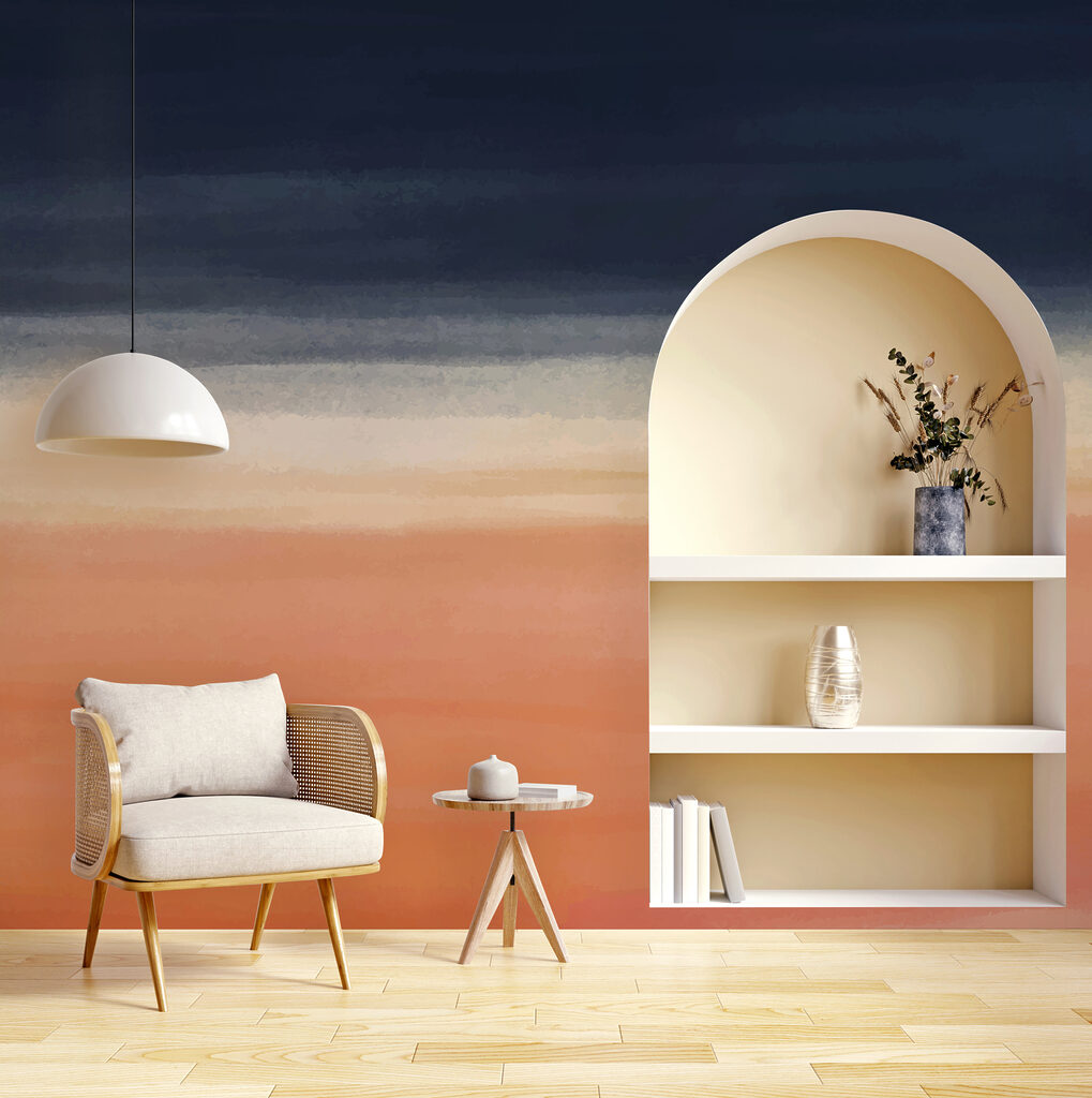 A blue and orange gradient A blue and orange gradient