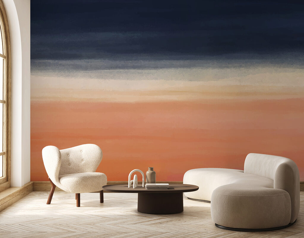 A blue and orange gradient A blue and orange gradient