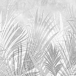 A grey and white background with plants