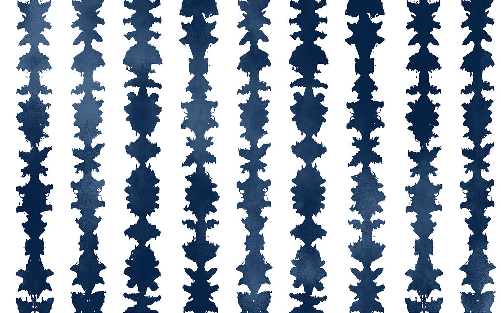 A blue and white striped pattern A blue and white striped pattern