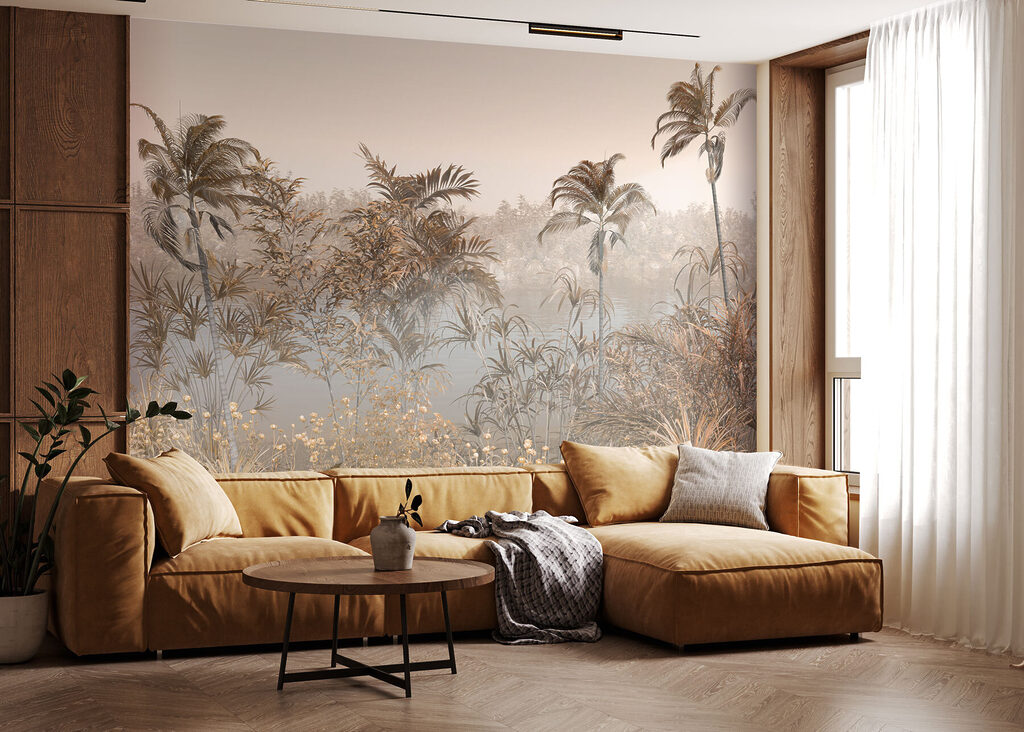 A swamp with plants and flowers A swamp with plants and flowers