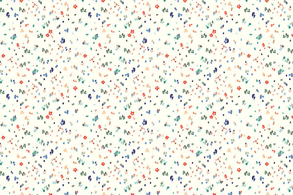 A small colorful spots on a white background A small colorful spots on a white background