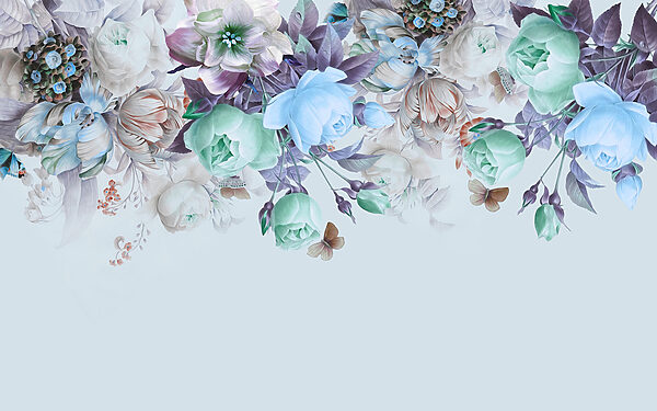 Elegant floral arrangement with butterflies. Elegant floral arrangement with butterflies.