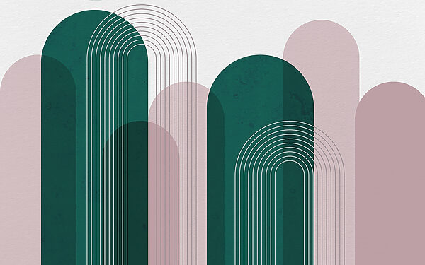A green and pink art A green and pink art
