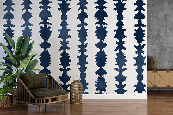 A blue and white striped pattern A blue and white striped pattern