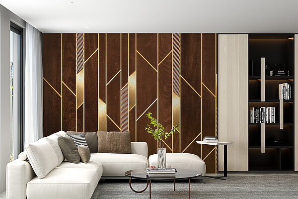 Elegant lines on rich wood texture Elegant lines on rich wood texture