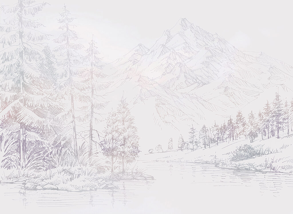 A river with trees and mountains in the background A river with trees and mountains in the background