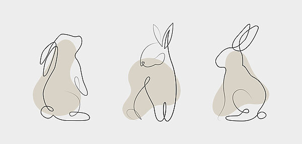 A line drawing of a rabbit u99543p 600x286 - A line drawing of a rabbit