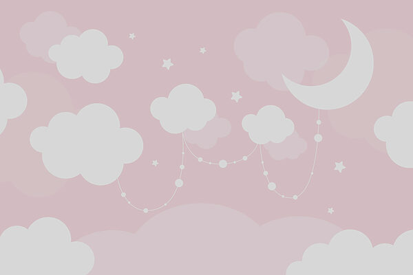 A moon and clouds in the sky A moon and clouds in the sky
