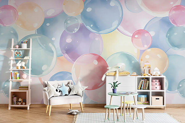 A group of colorful bubbles A group of colorful bubbles