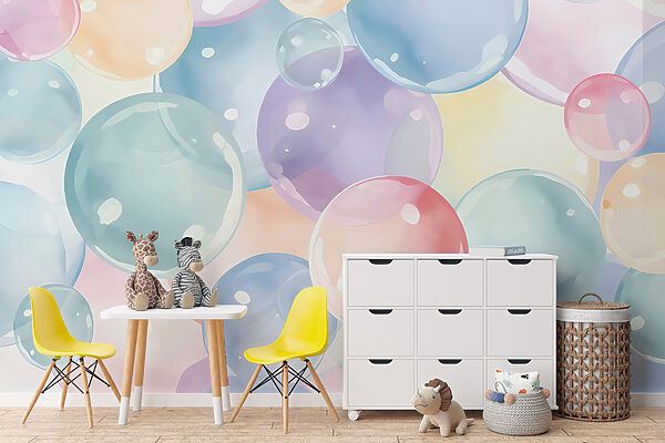 A group of colorful bubbles A group of colorful bubbles