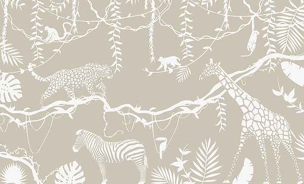 A wallpaper with animals and plants w00087p 600x364 - A wallpaper with animals and plants