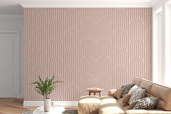 A pattern of white and pink lines A pattern of white and pink lines