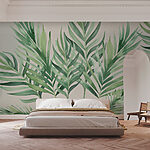 Wall murals A close up of a plant