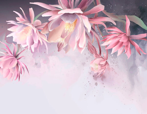 A group of pink flowers w00387p 600x467 - A group of pink flowers