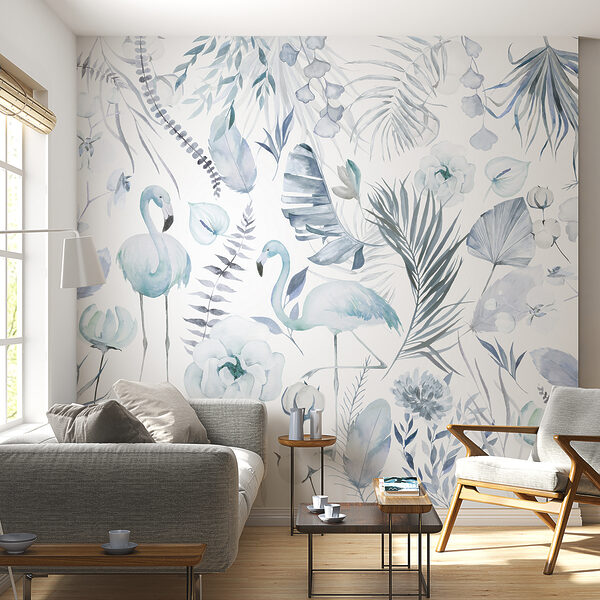 A pattern of flamingos and flowers w00507v1pig34ms 600x600 - A pattern of flamingos and flowers - tegory