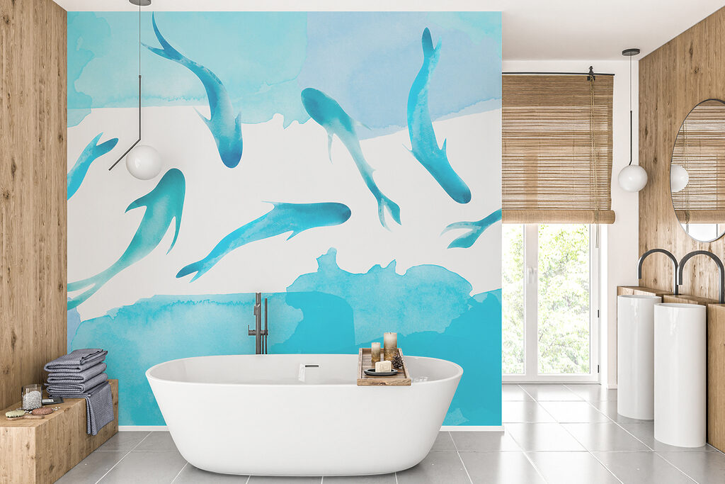 A group of blue fish swimming in water w00513pit1mr 1024x683 - A group of blue fish swimming in water - tegory