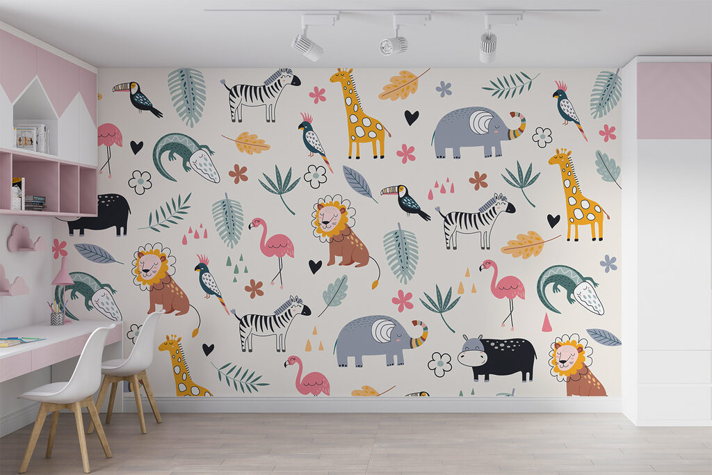 A pattern of animals and leaves w00555pir3mr 1024x683 - A pattern of animals and leaves - tegory