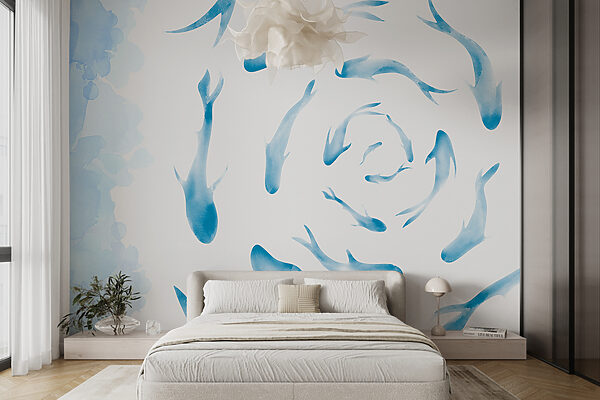 A group of blue fish w00572pib4mr 600x400 - A group of blue fish - tegory