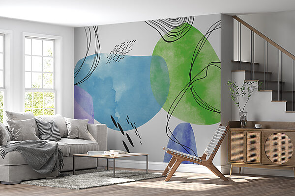 A colorful art with black lines and dots w00584pig1mr 600x400 - A colorful art with black lines and dots - tegory