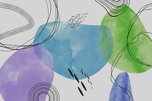 A colorful art with black lines and dots w00584p 600x397 - A colorful art with black lines and dots - tegory