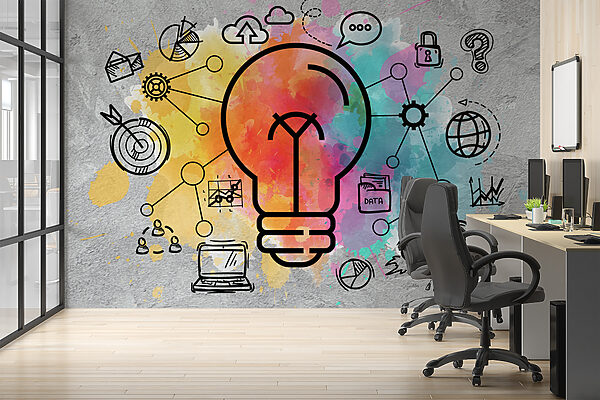 A light bulb with a colorful background w00614piw3mr 600x400 - A light bulb with a colorful background - tegory