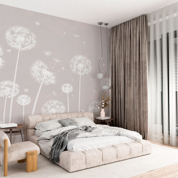 A white dandelions flying in the air w00657pib1ms 600x600 - A white dandelions flying in the air - tegory