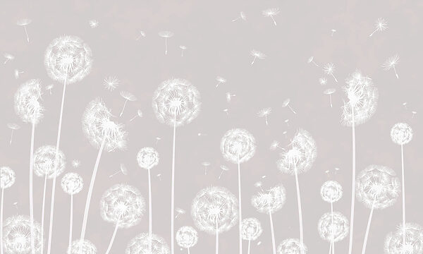 A white dandelions flying in the air w00657p 600x360 - A white dandelions flying in the air - tegory