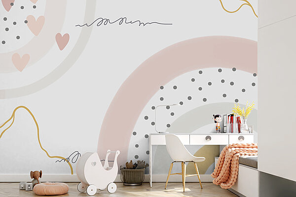 A white background with pink and grey circles and dots u99373pir2r 600x400 - A white background with pink and grey circles and dots - tegory