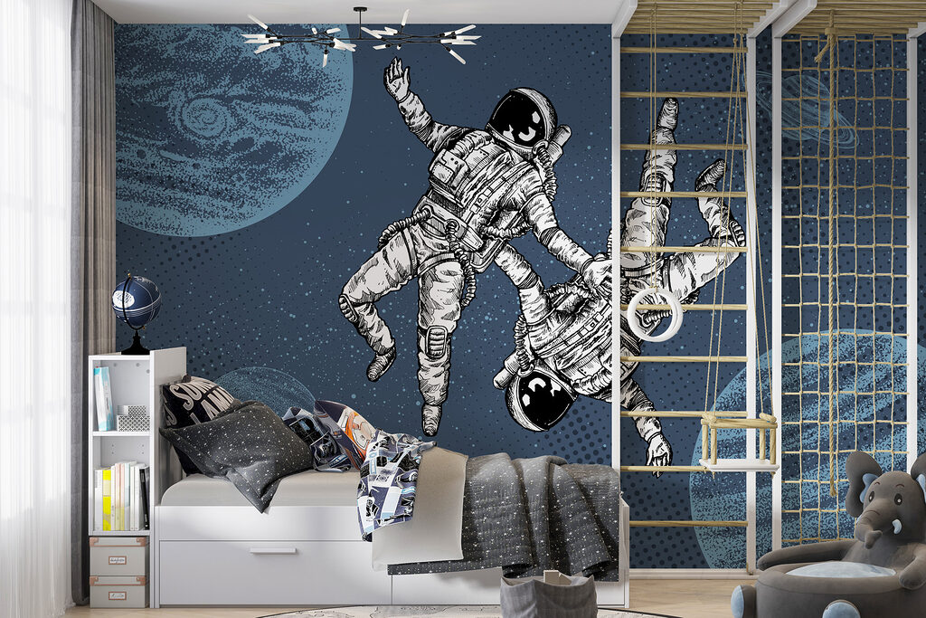 Two astronauts floating in space w00630v1pir1r 1024x683 - Two astronauts floating in space - tegory