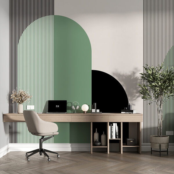 A green and black geometric shapes w00631v1pig241ms 600x600 - A green and black geometric shapes - tegory