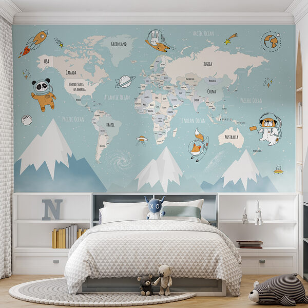 A map of the world with mountains and clouds w00066pir2ms 600x600 - A map of the world with mountains and clouds - tegory