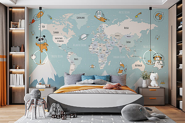 A map of the world with mountains and clouds w00066pir4r 600x400 - A map of the world with mountains and clouds - tegory
