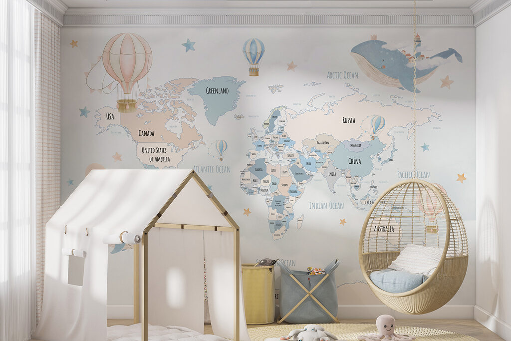 A map of the world with hot air balloons w00680v2pir10mr 1024x683 - A map of the world with hot air balloons - tegory