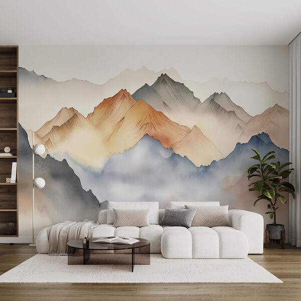 A painting of mountains in the fog w00683pig1ms 600x600 - A painting of mountains in the fog - tegory